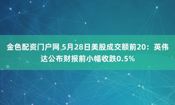 金色配资门户网 5月28日美股成交额前20：英伟达公布财报前小幅收跌0.5%